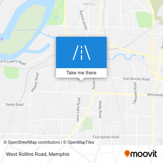 Mapa de West Rollins Road