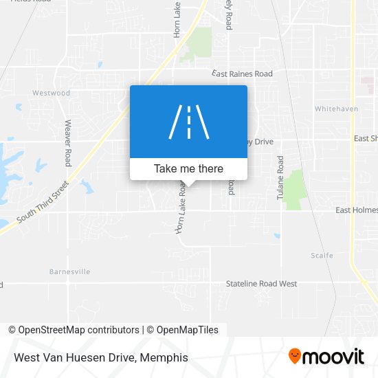 Mapa de West Van Huesen Drive