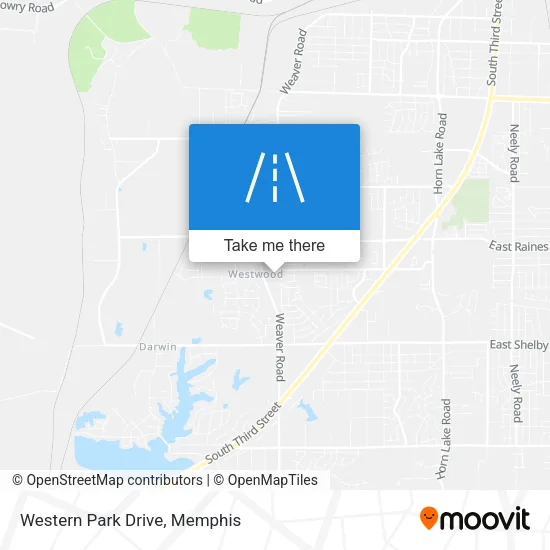 Western Park Drive map
