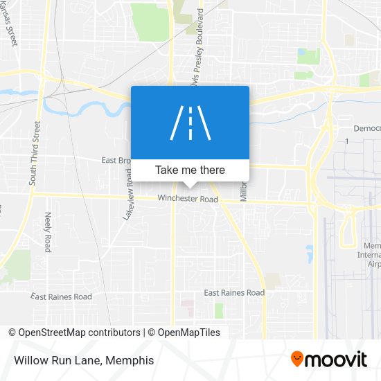 Willow Run Lane map