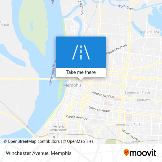 Mapa de Winchester Avenue