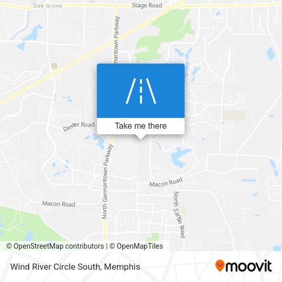 Wind River Circle South map
