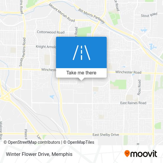 Winter Flower Drive map