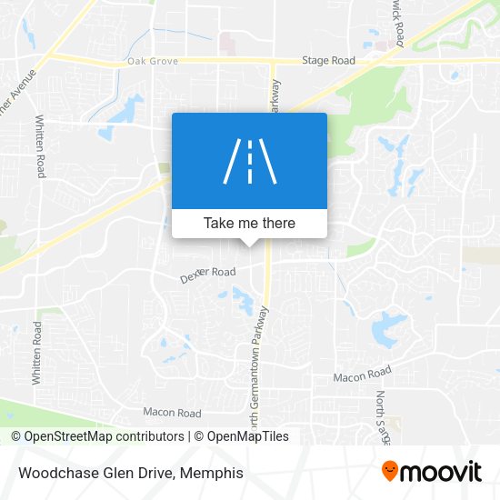 Woodchase Glen Drive map