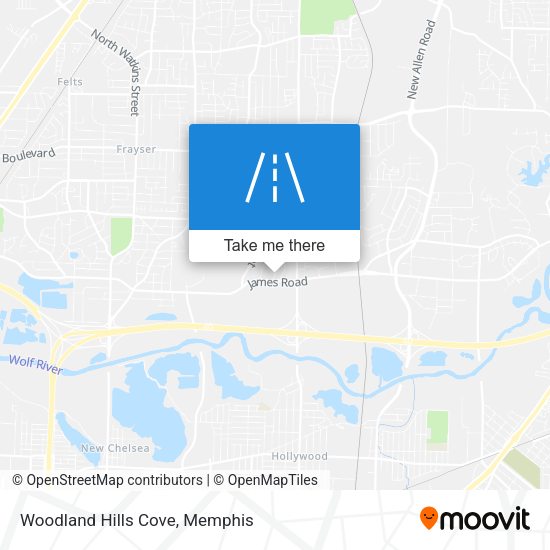 Woodland Hills Cove map