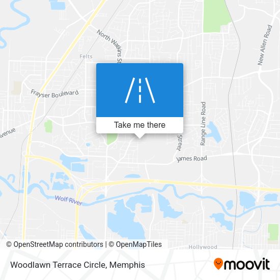 Woodlawn Terrace Circle map