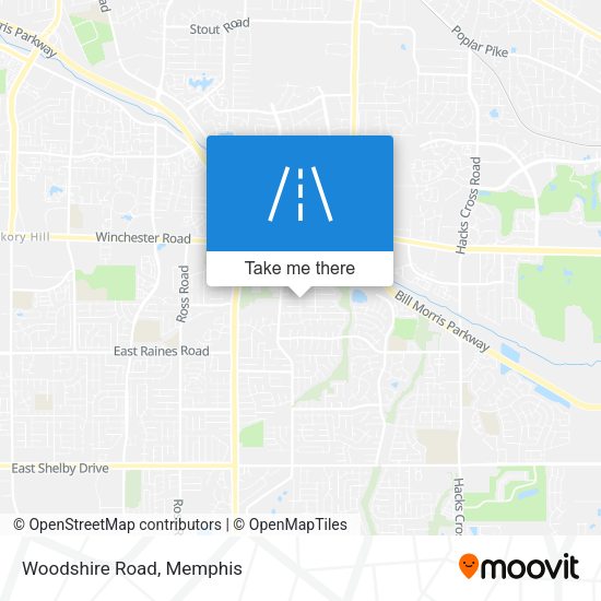 Woodshire Road map