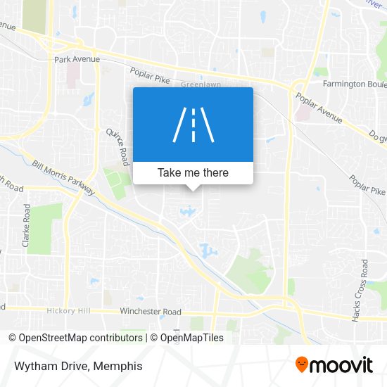 Mapa de Wytham Drive
