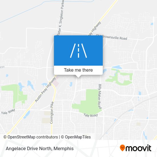 Angelace Drive North map