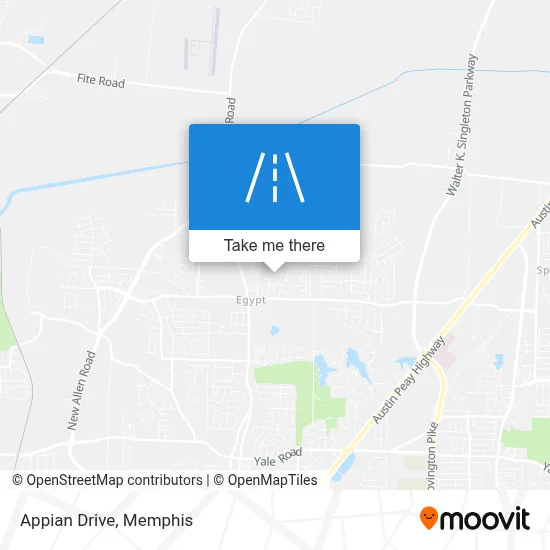 Appian Drive map