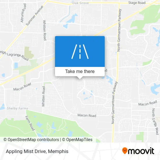 Appling Mist Drive map