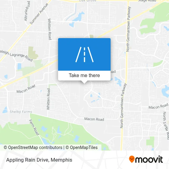 Appling Rain Drive map