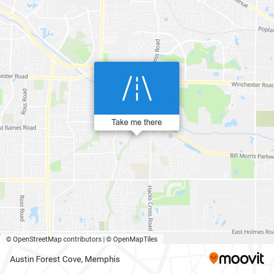 Austin Forest Cove map