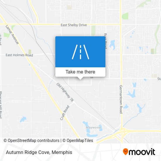 Mapa de Autumn Ridge Cove