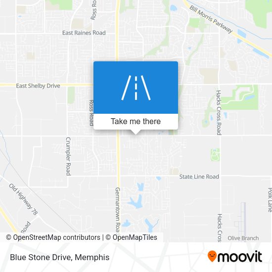 Blue Stone Drive map