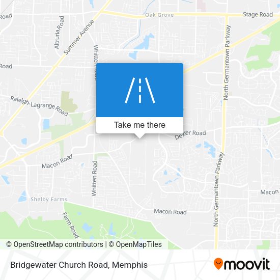 Mapa de Bridgewater Church Road
