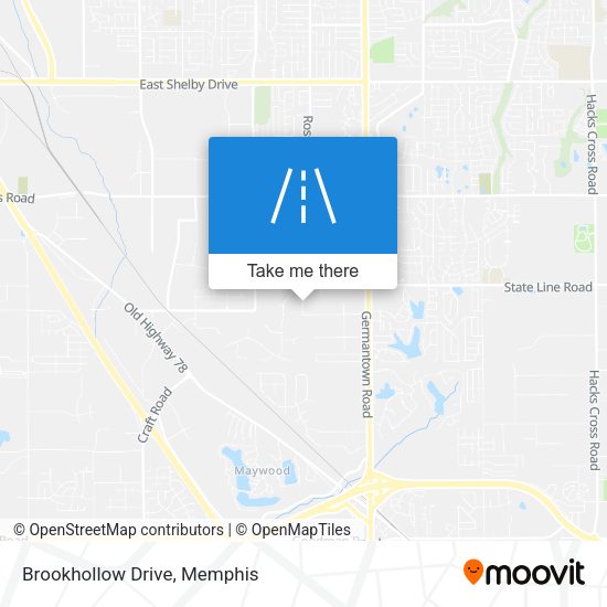 Mapa de Brookhollow Drive