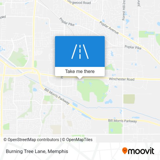 Burning Tree Lane map