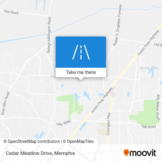 Mapa de Cedar Meadow Drive