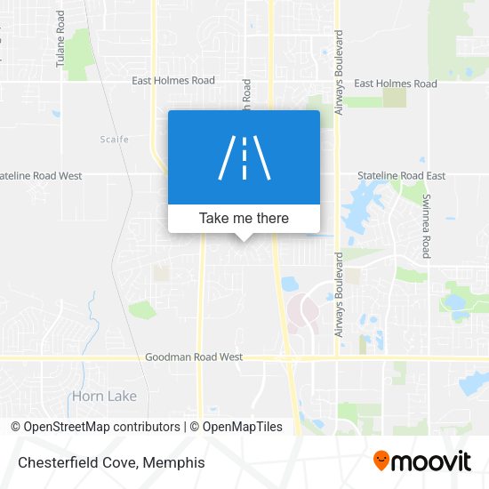 Mapa de Chesterfield Cove