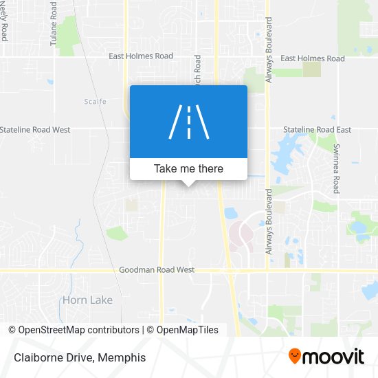Mapa de Claiborne Drive