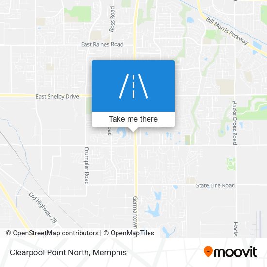 Clearpool Point North map