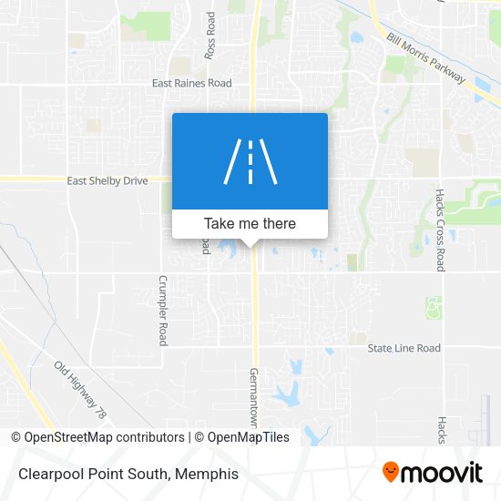 Clearpool Point South map