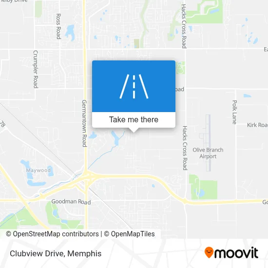 Clubview Drive map