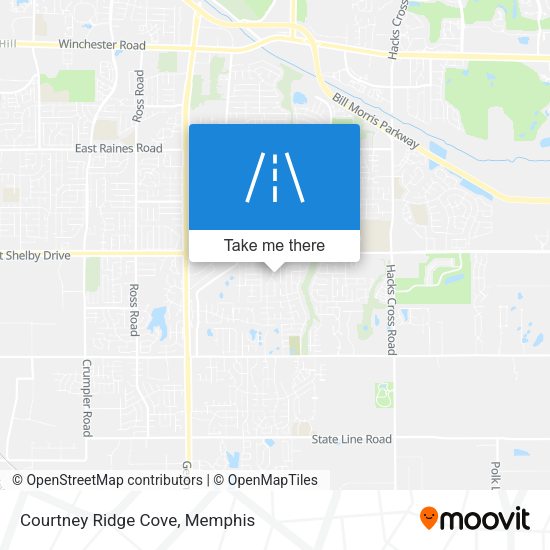 Courtney Ridge Cove map