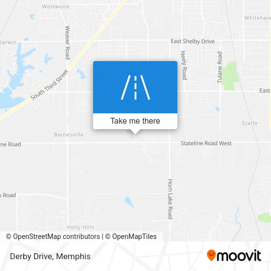 Derby Drive map