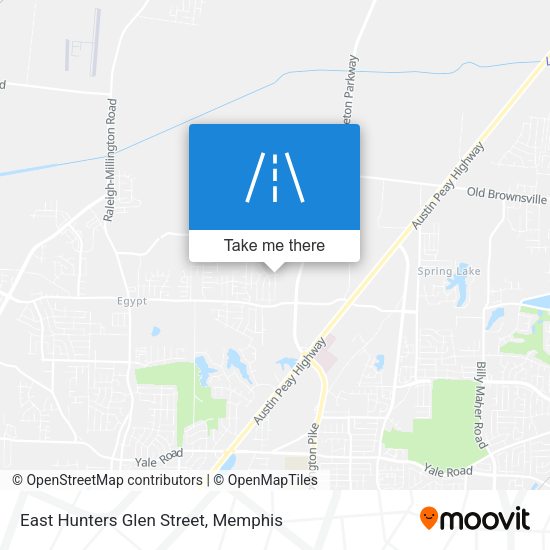Mapa de East Hunters Glen Street