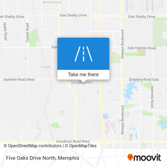 Five Oaks Drive North map