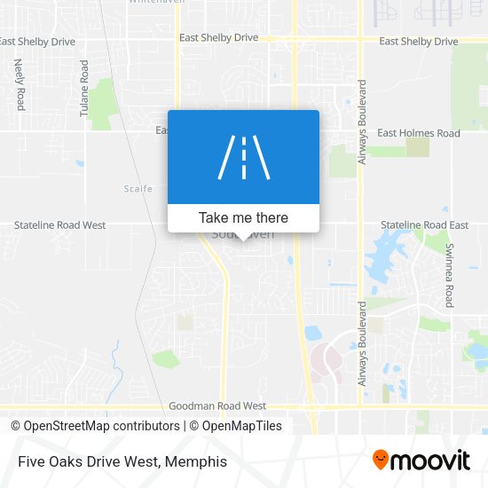 Mapa de Five Oaks Drive West