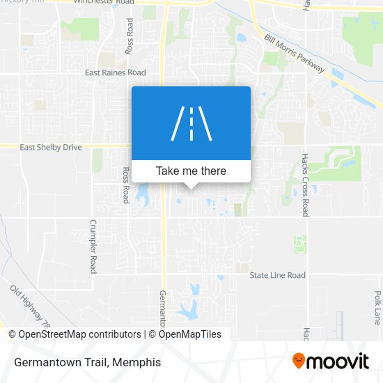 Mapa de Germantown Trail
