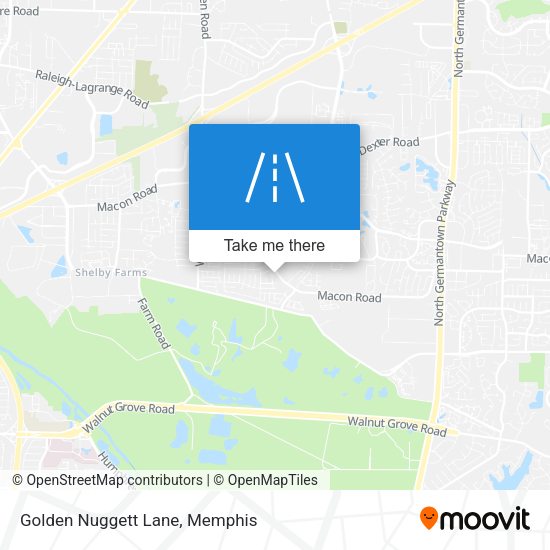 Mapa de Golden Nuggett Lane