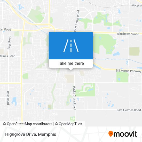 Mapa de Highgrove Drive