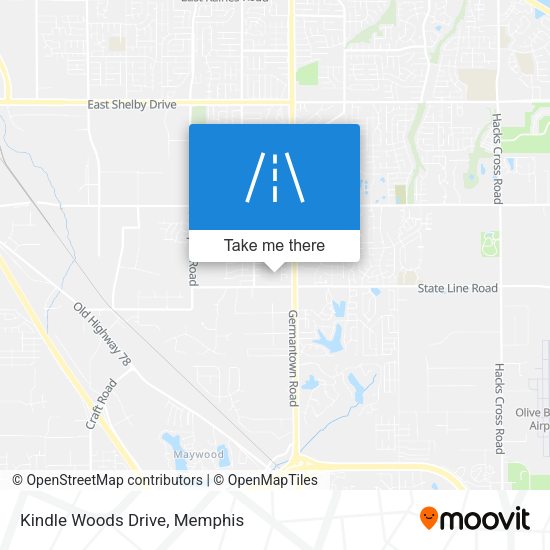 Kindle Woods Drive map