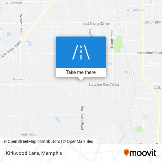 Kirkwood Lane map