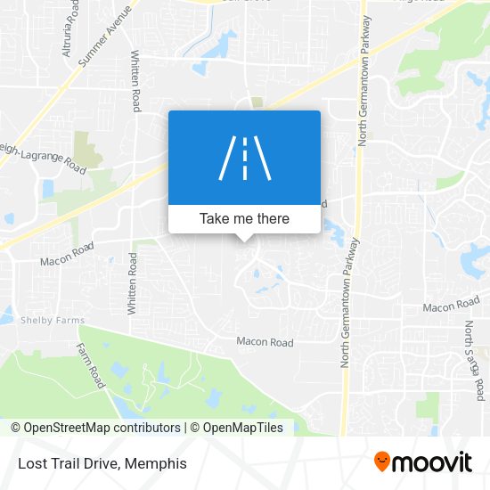 Mapa de Lost Trail Drive
