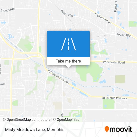 Misty Meadows Lane map