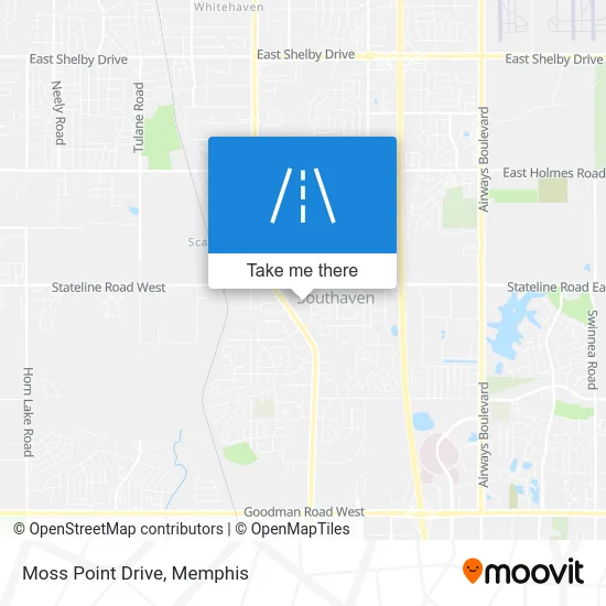 Moss Point Drive map