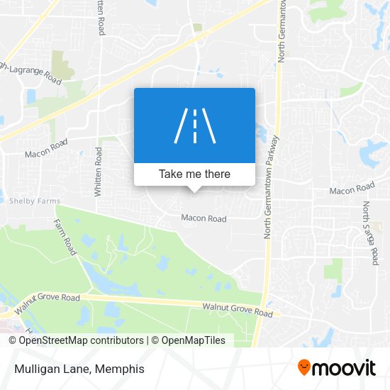Mapa de Mulligan Lane