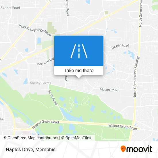 Naples Drive map