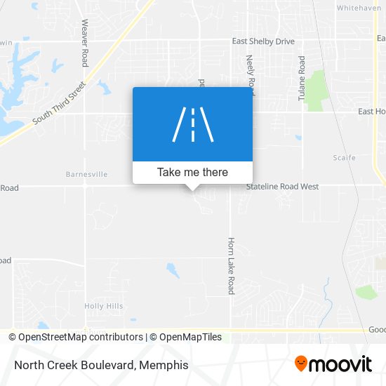 North Creek Boulevard map