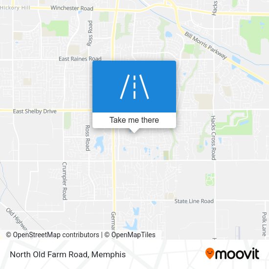 North Old Farm Road map