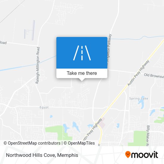 Northwood Hills Cove map