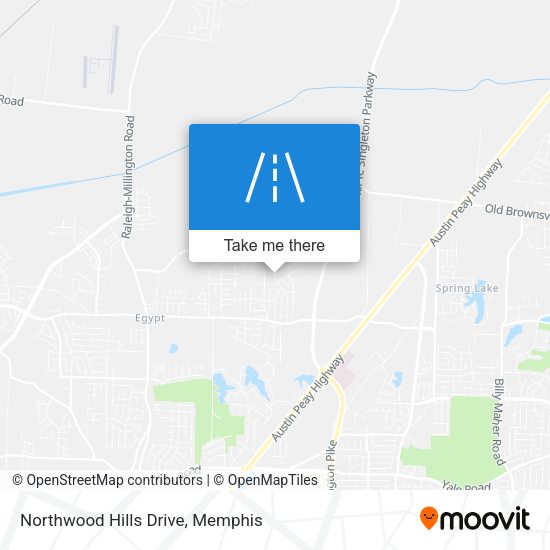 Mapa de Northwood Hills Drive