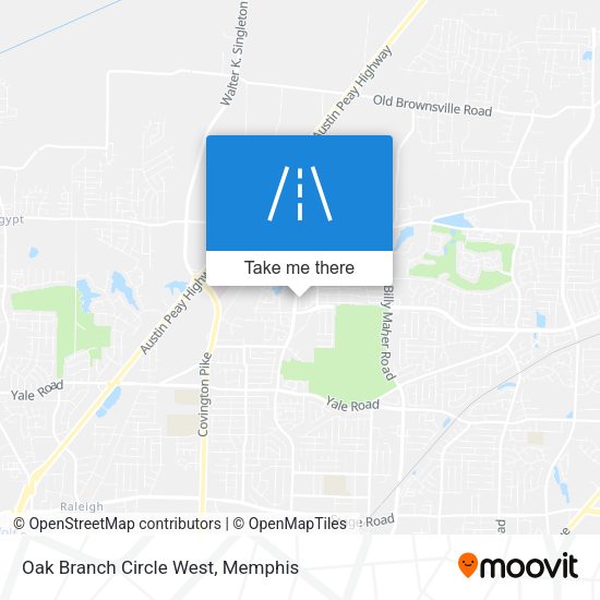 Oak Branch Circle West map