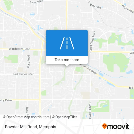 Powder Mill Road map