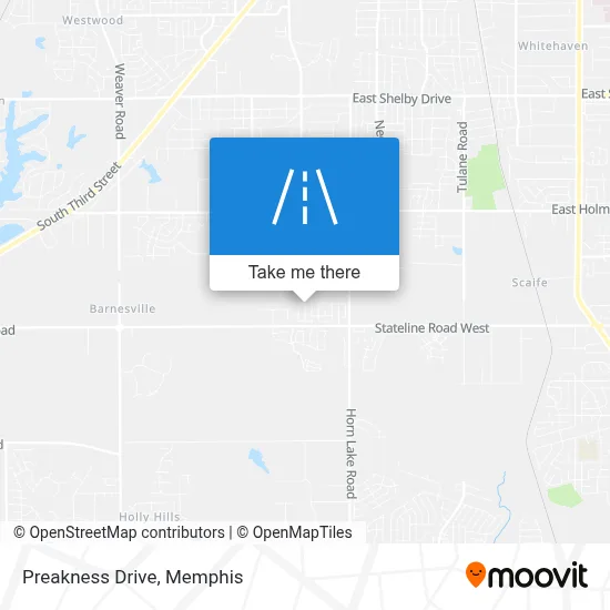 Preakness Drive map